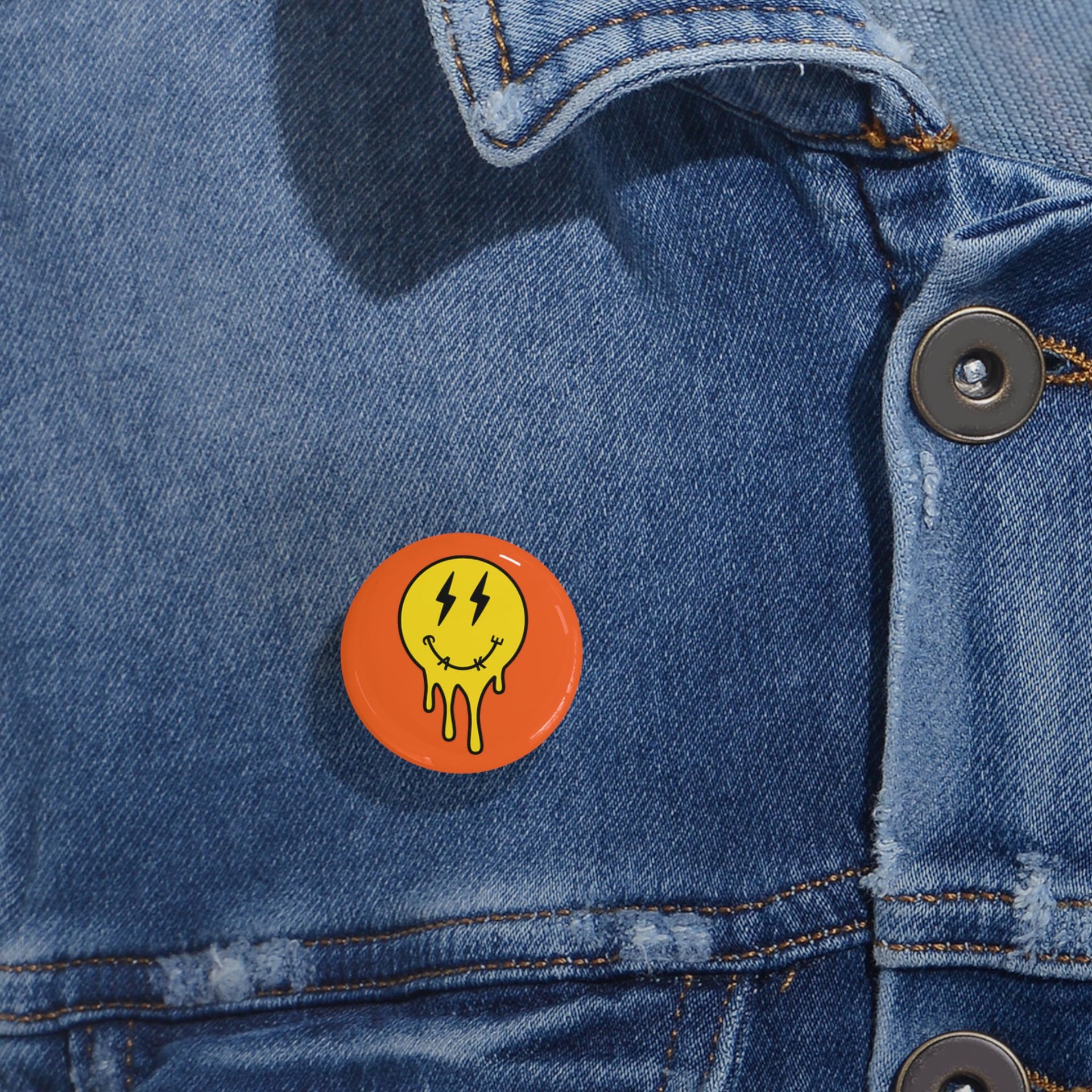 Cake Smiley Logo Pin