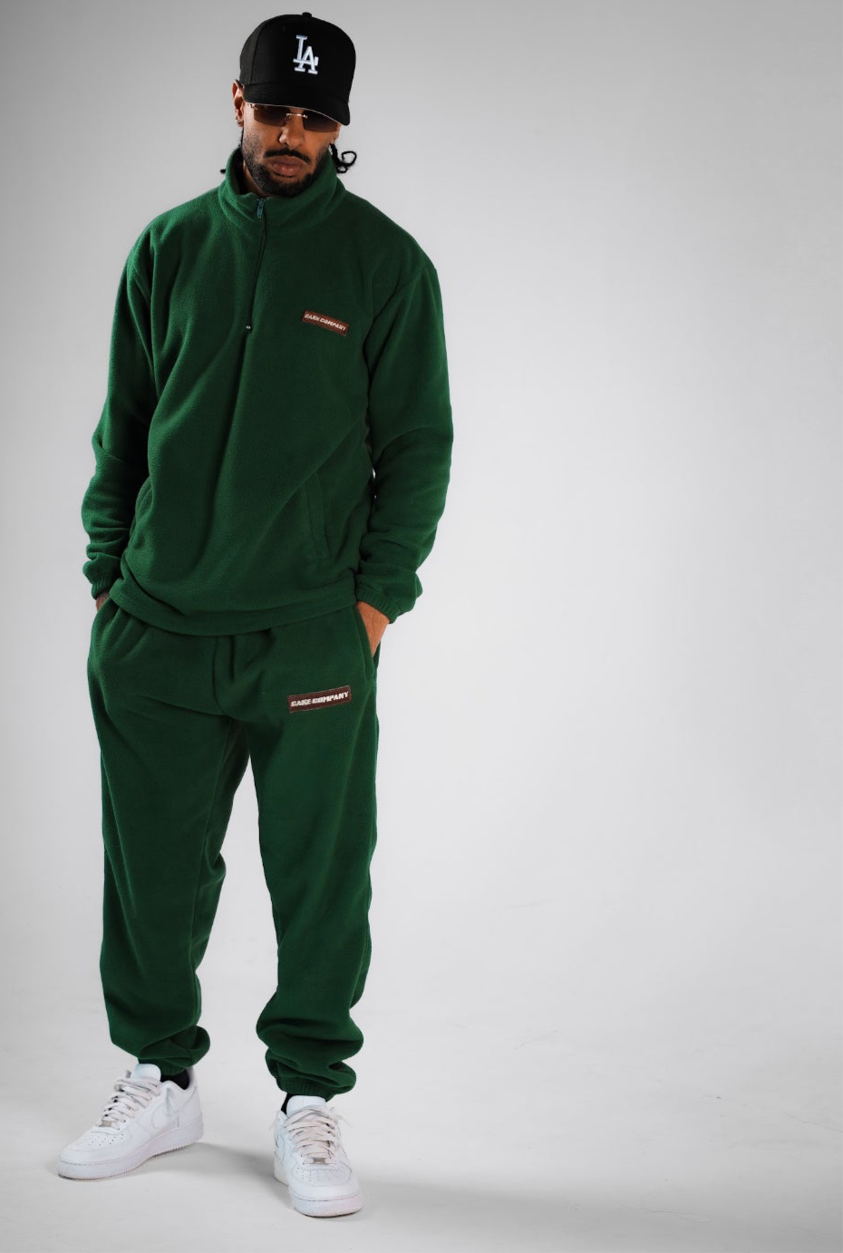Fuzzy Quarter Zip Tracksuit