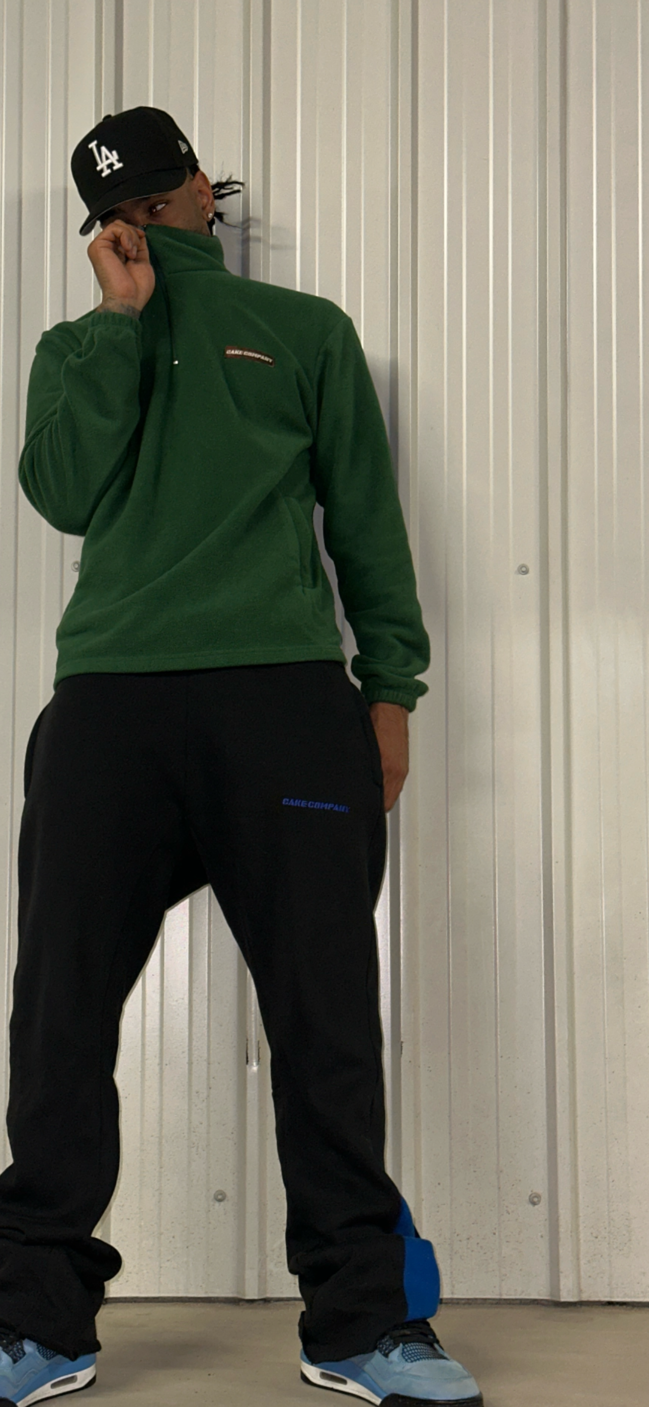 Fuzzy Quarter Zip Tracksuit Top